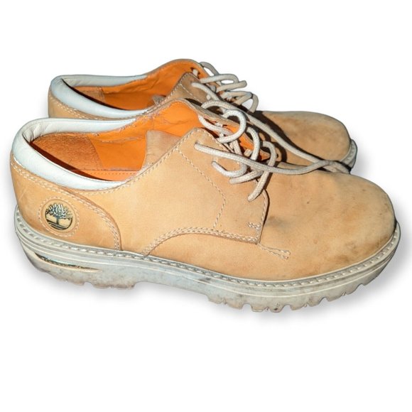TIMBERLAND 59006 0978 Wheat Nubuck Leather Plain Toe CASUAL OXFORDS Size 9 1/2 M - Picture 2 of 9